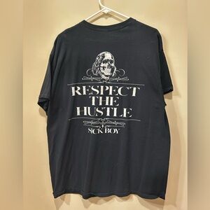 Gildan Black 'Respect the Hustle' Graphic Tee